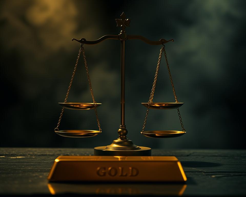 Goldangebot und Nachfrage