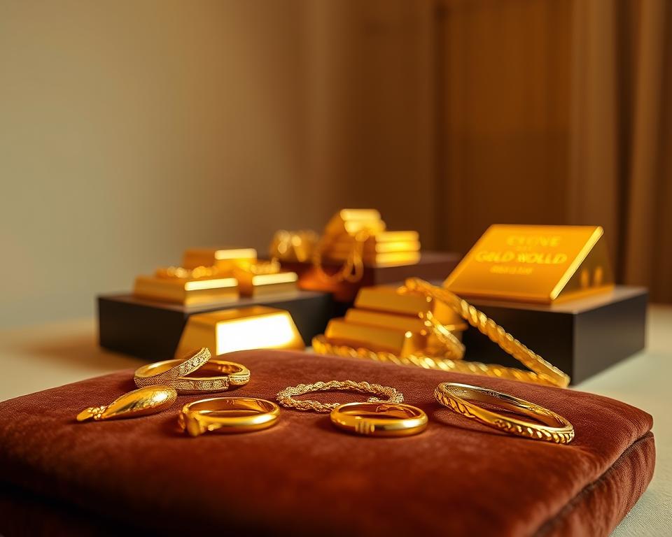 Goldprodukte und Services