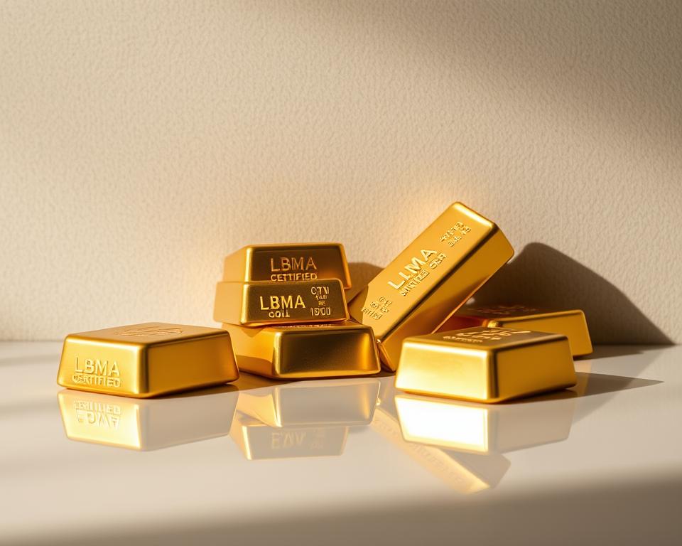 LBMA-zertifizierte Goldbarren