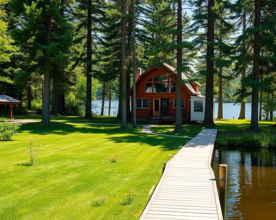 hundefreundliche Unterkunft am See eingezäunt